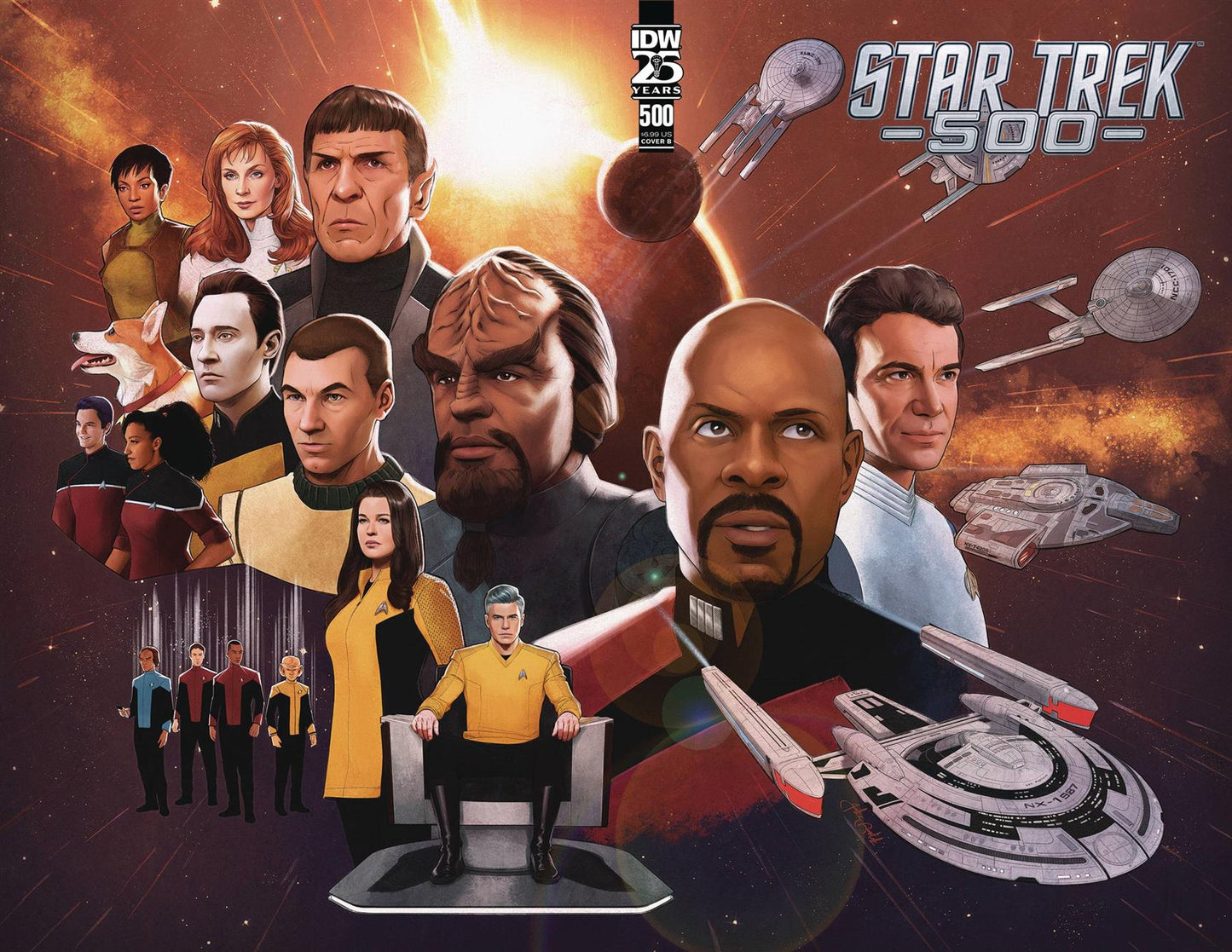 Star Trek #500 Cvr B Bartok Idw-prh Comic Book