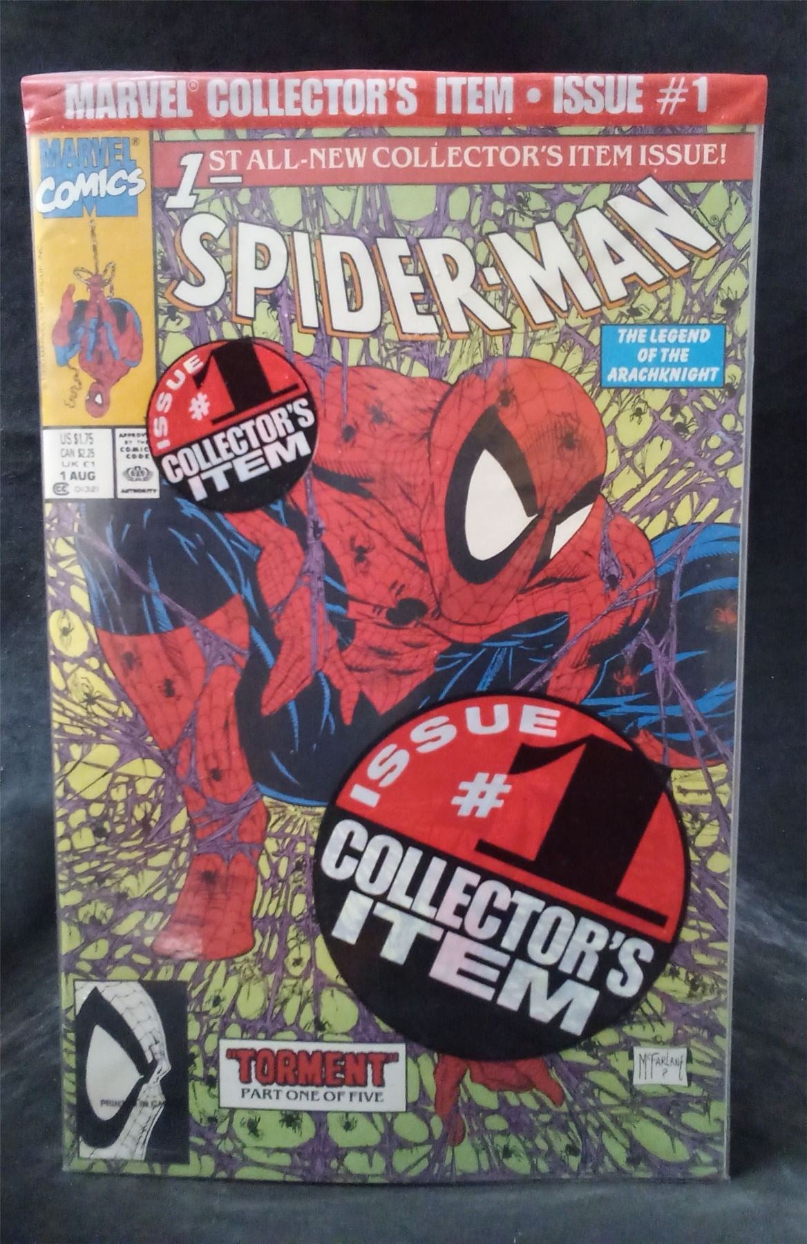 Spider-Man #1 sealed in bag 1990 Marvel Comics Comic Book