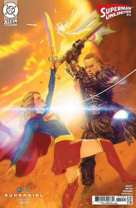 Superman Unlimited #14 Cvr D Mitch Gerads Supergirl Movie Card Stock Var (the Reign Of The Superboys) DC Comics Comic Book