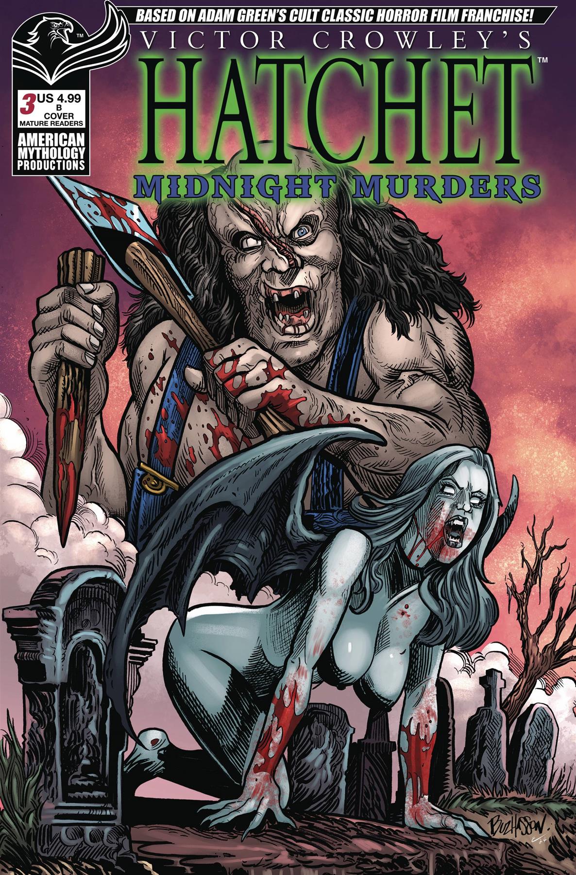Hatchet Midnight Murders #3 Cvr B Hasson American Mythology Productions Comic Book