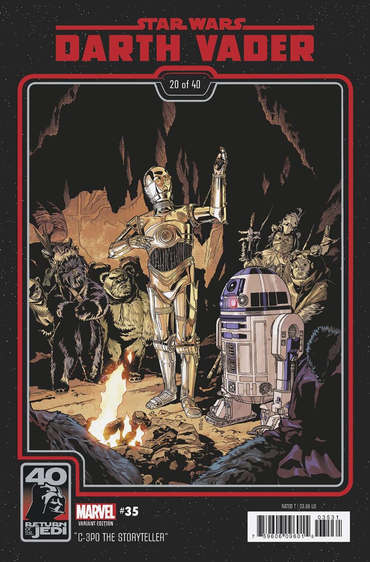Star Wars Darth Vader #35 Return Of Jedi 40th Anniv Var (Return Of Jedi 40th Anniv Var) Marvel Prh Comic Book 2023