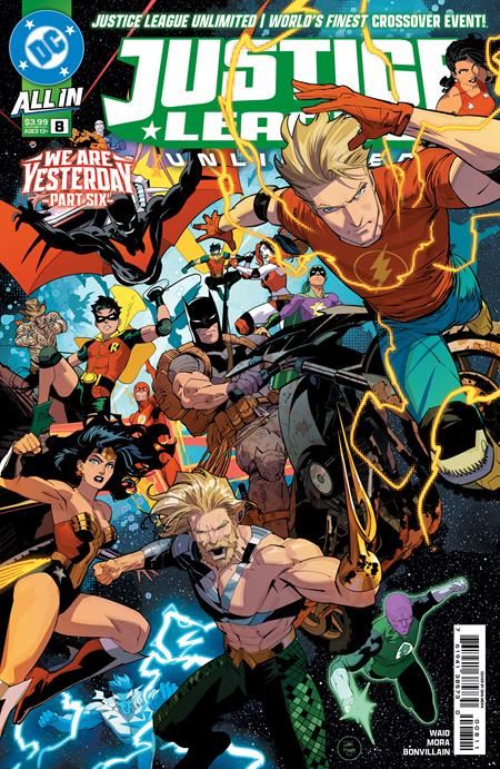 JUSTICE LEAGUE UNLIMITED #8 CVR A DAN MORA CONNECTING (WE ARE YESTERDAY) DC Comics Comic Book 2025