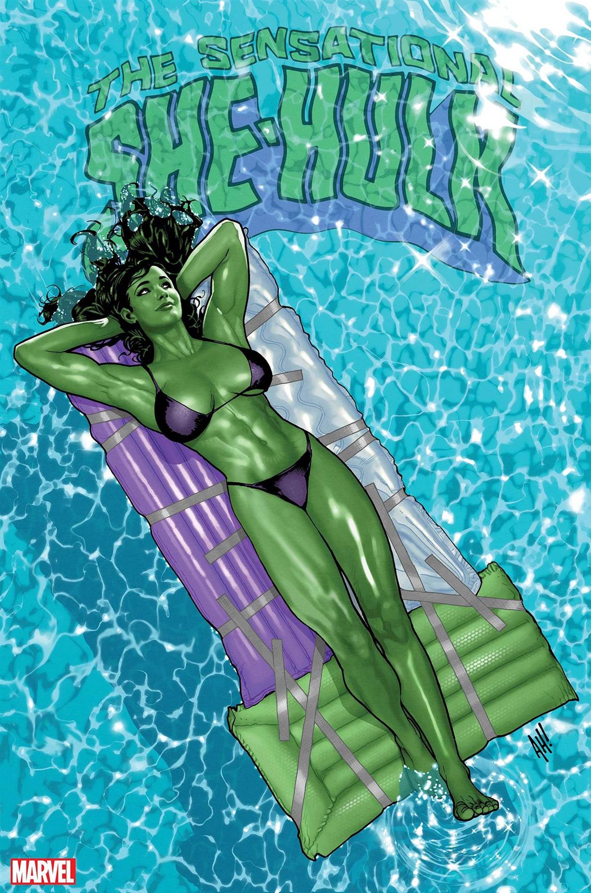 Sensational She-hulk #1 Adam Hughes Foil Var (Adam Hughes Foil Var) Marvel Prh Comic Book 2023