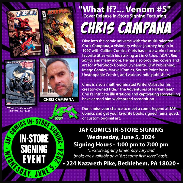*Signed* What If Venom #5 Chris Campana Var Marvel Comic Book