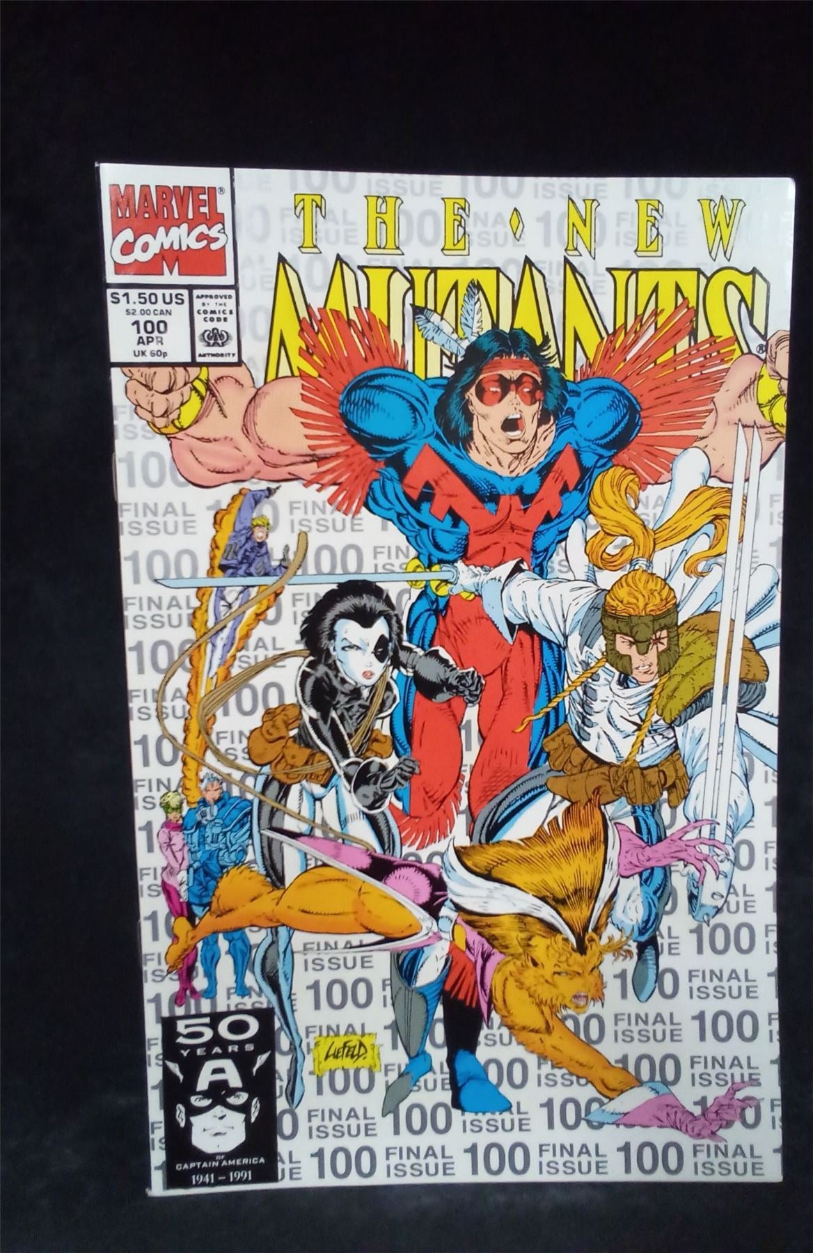 The New Mutants #100 Third Print Cover 1991 Marvel Comics Comic Book