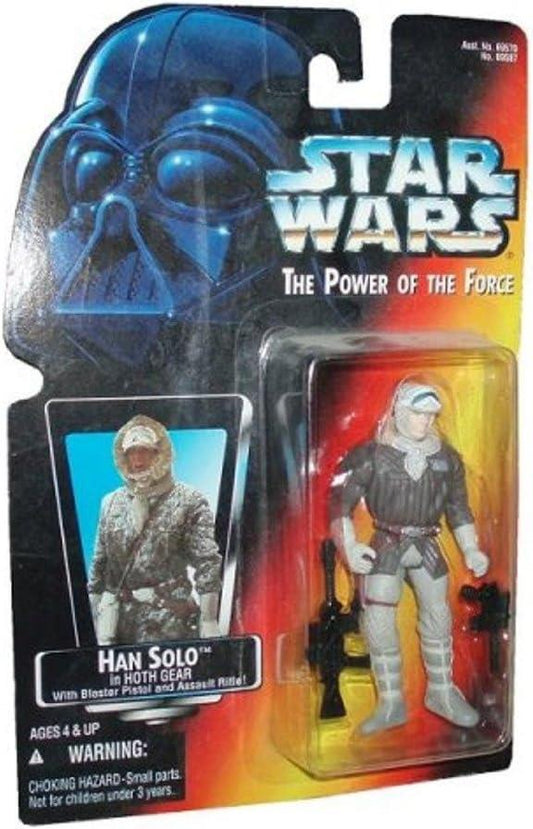 Star Wars, The Power of the Force Red Card, Han Solo in Hoth Gear Action Figure, 3.75 Inches