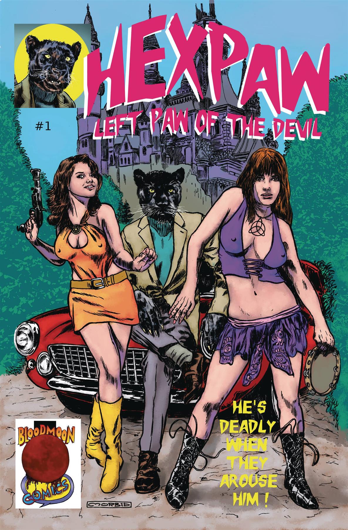 Hexpaw Left Paw Of Devil #1 Cvr B Markwart Blood Moon Comics Llc Comic Book