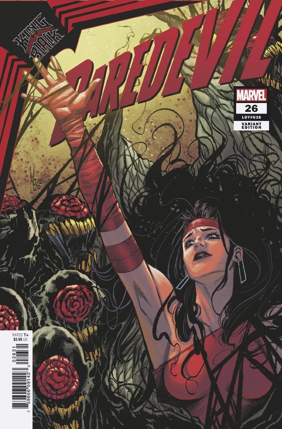 Daredevil #26 Checchetto Elektra Var Kib Marvel Comics Comic Book