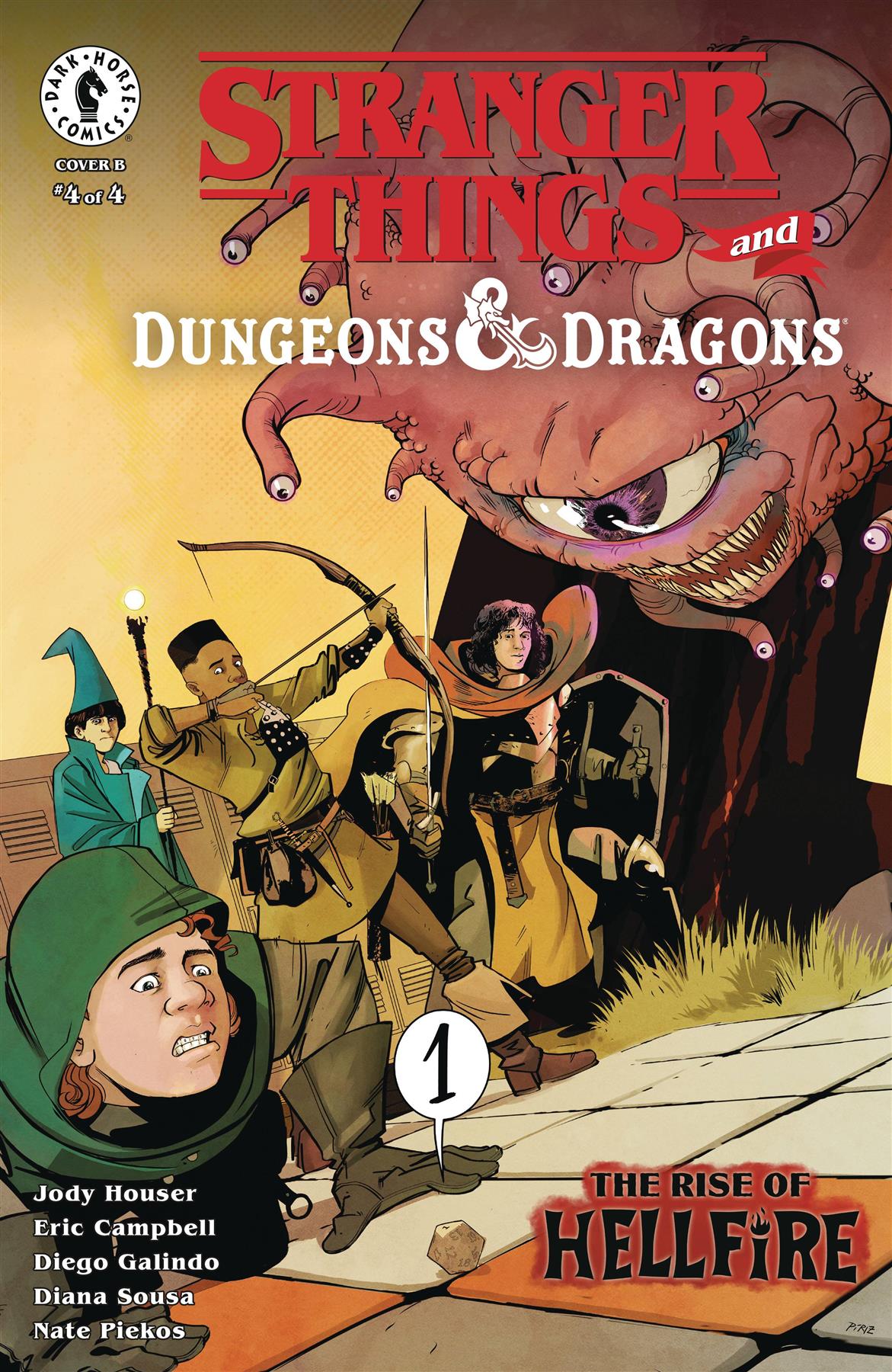 Stranger Things D&d Rise Of Hellfire #4 Cvr B Piriz Cvr B Piriz Dark Horse Prh Comic Book 2025
