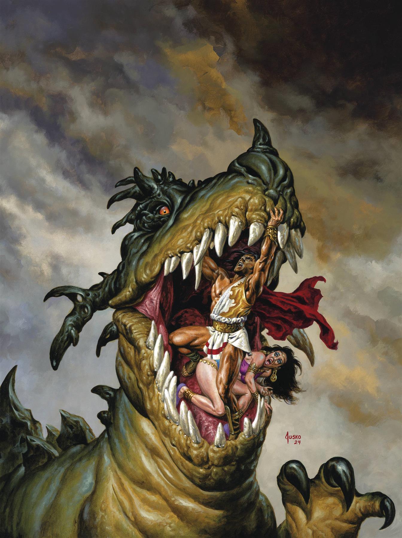 Savage Sword Of Conan #5 (of 6) Cvr C Foc Jusko Virgin (mr) Titan Comics Comic Book