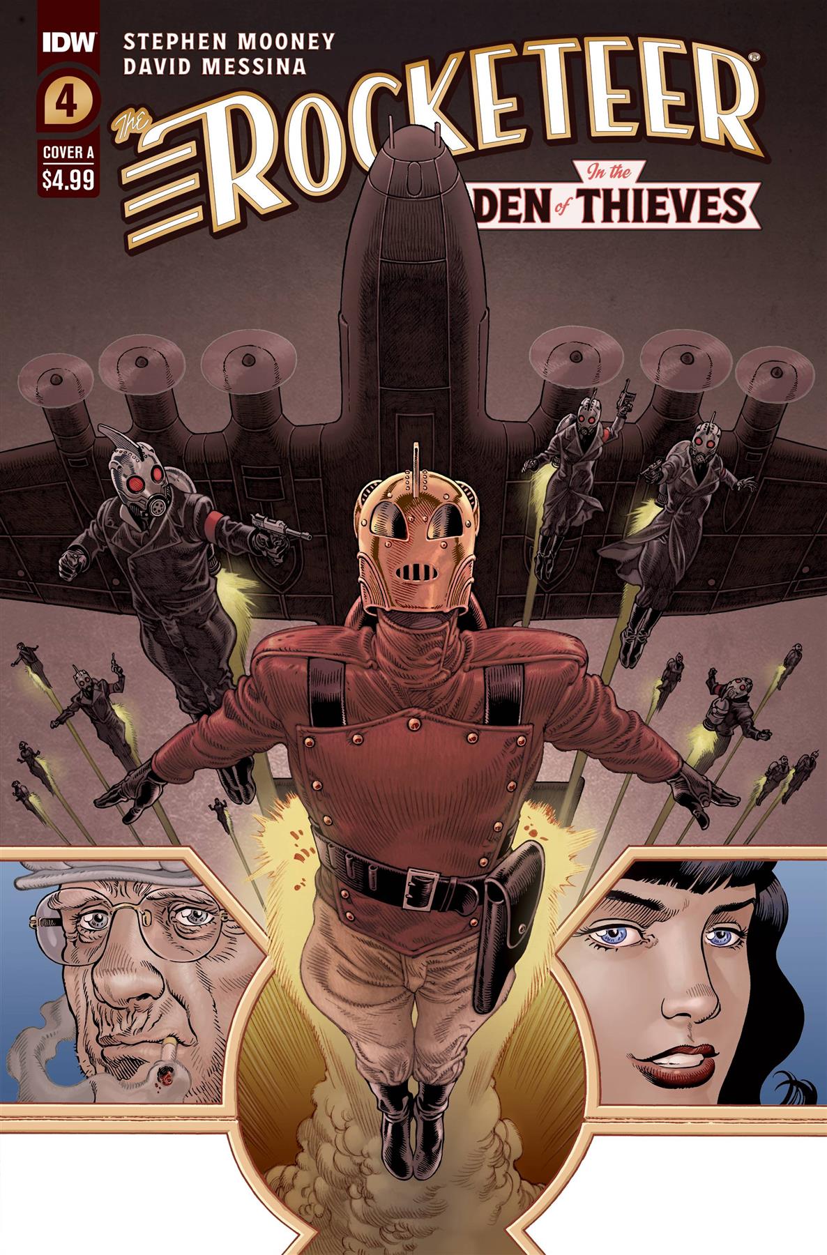Rocketeer In The Den Of Thieves #4 Cvr A Rodriguez Idw-prh Comic Book