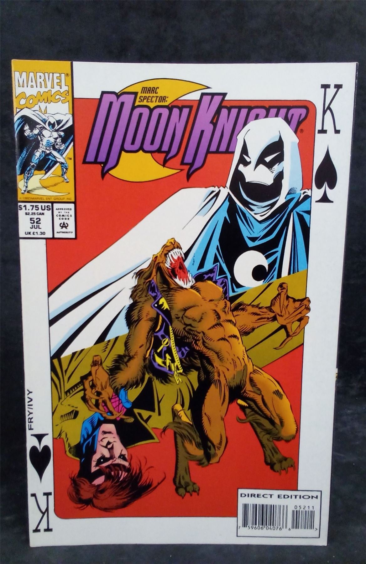 Marc Spector: Moon Knight #52 1993 Marvel Comics Comic Book