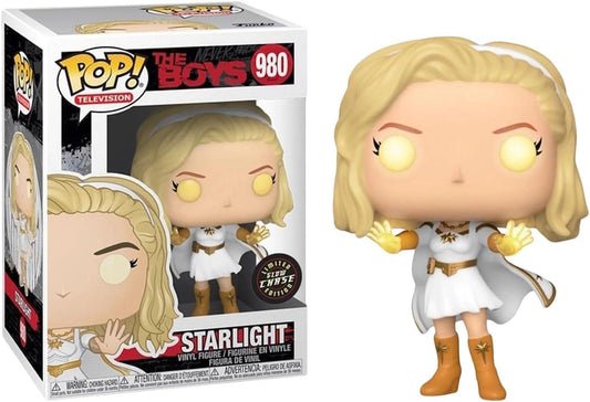 POP The Boys - Starlight (Glow-in-The-Dark) Limited Edition Chase Funko Vinyl Figure (Bundled with Compatible Box Protector Case), Multicolor, 3.75