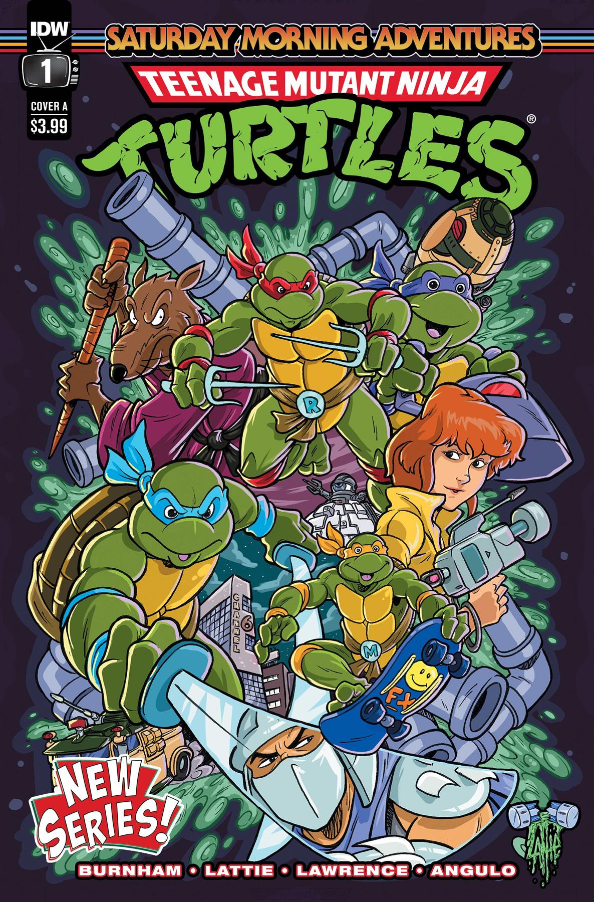 Tmnt Saturday Morning Adv Continued #1 Cvr A Lattie Idw-prh Comic Book