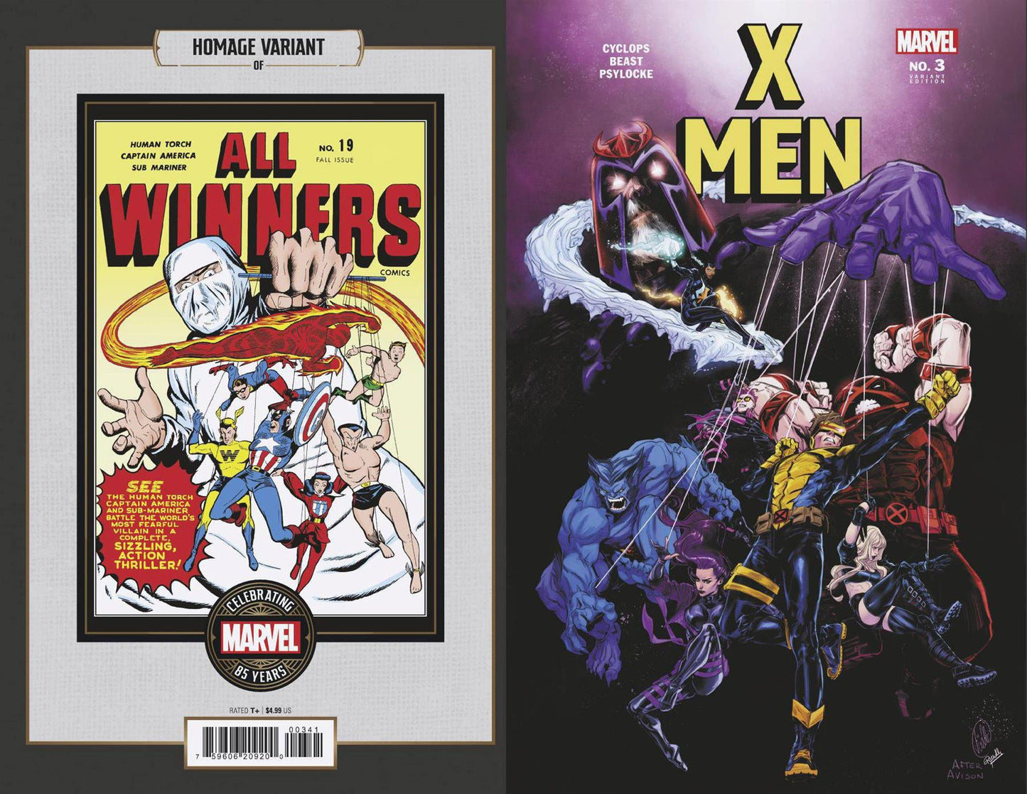 X-men #3 Joelle Jones Marvel 85th Anniversary Homage Var Marvel Prh Comic Book