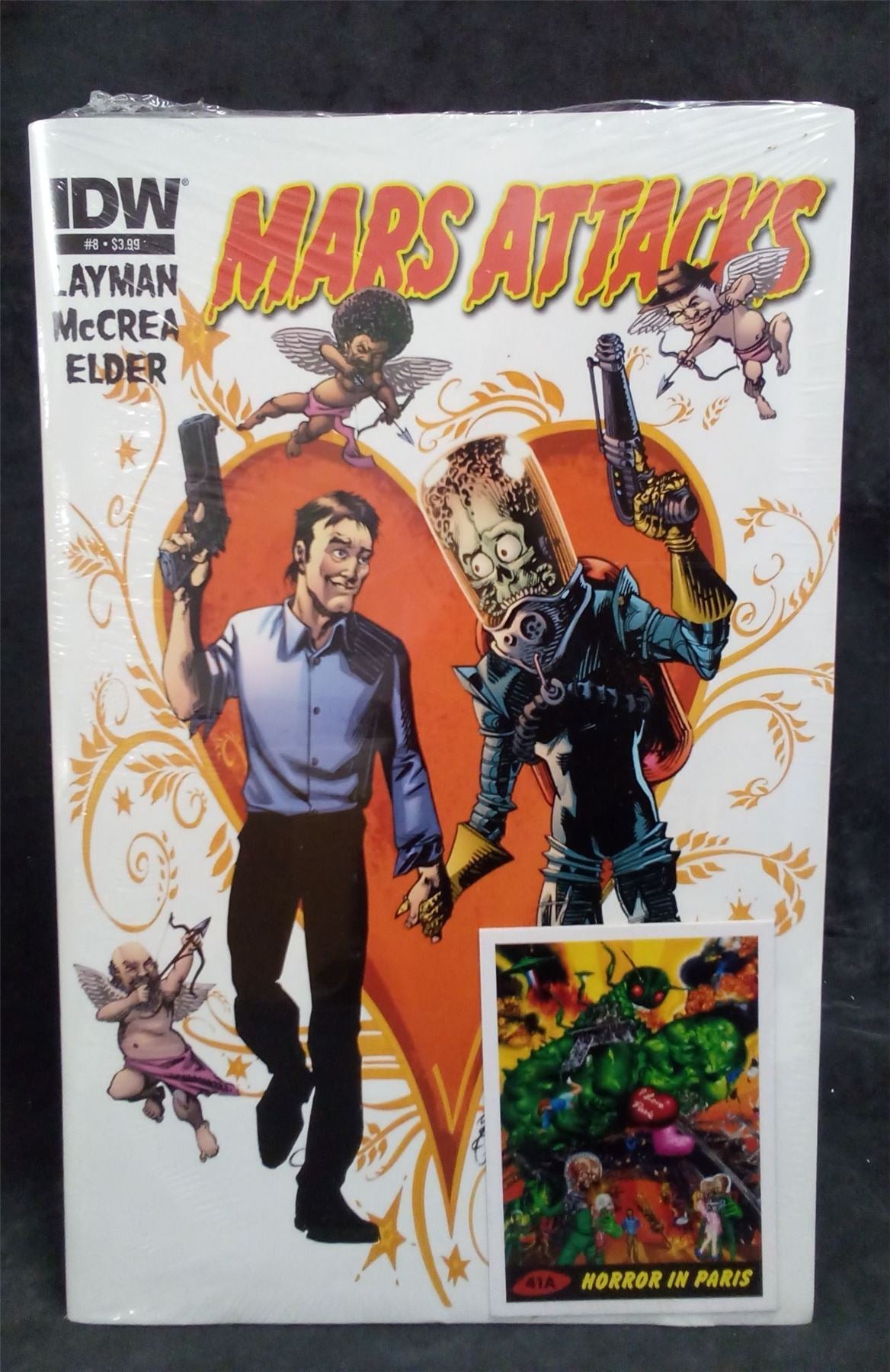 Mars Attacks #8 *Sealed* W/ trading card 2013 IDW Comic Book