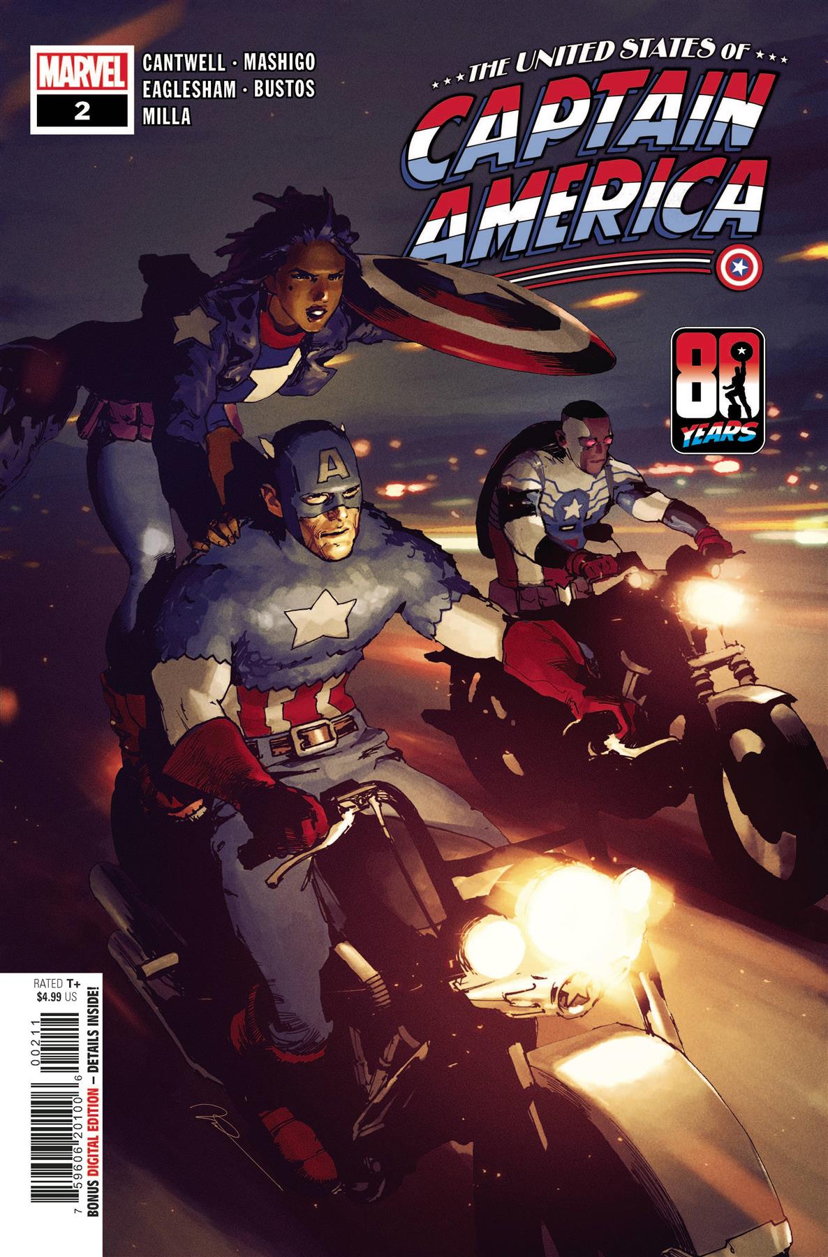 United States Captain America #2 (of 5) Marvel Comics Comic Book