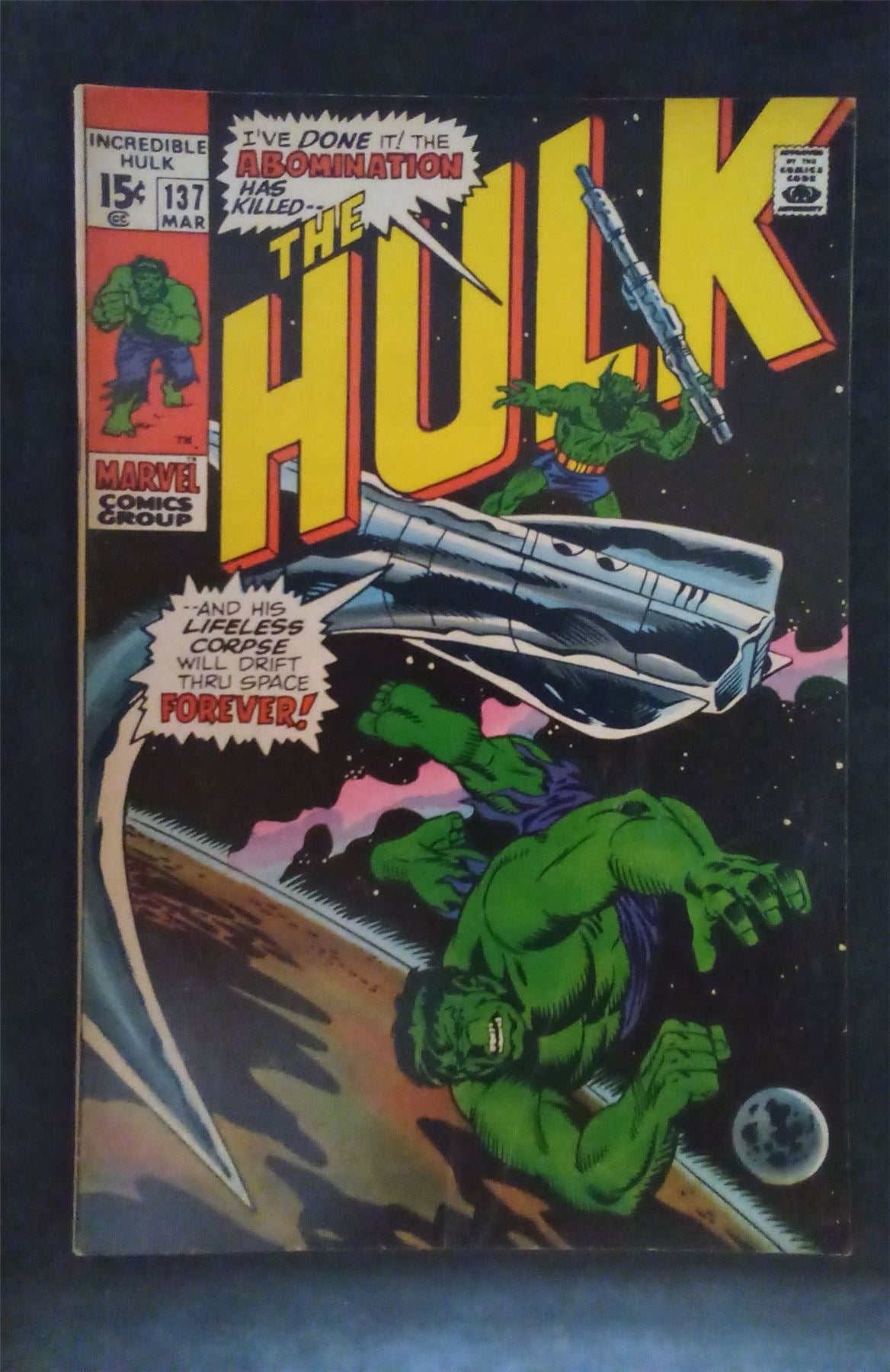 The Incredible Hulk #137 1971 marvel Comic Book