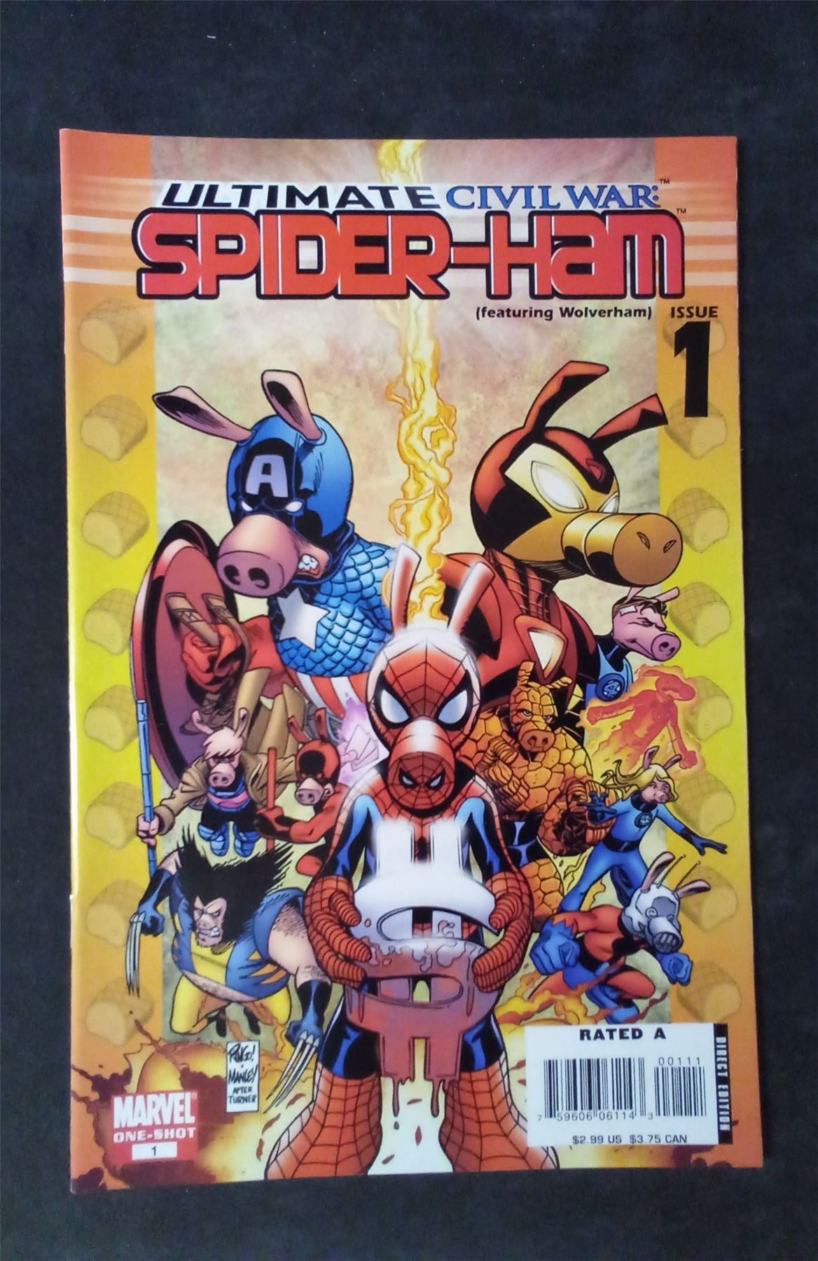 Ultimate Civil War: Spider-Ham 2007 marvel Comic Book