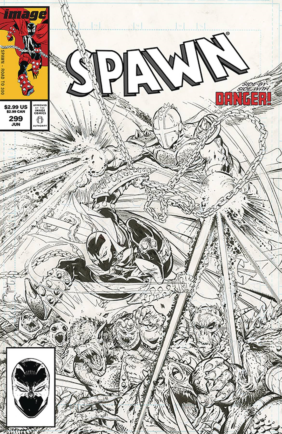 Spawn #299 Cvr C B&w Mcfarlane (Cvr C B&w Mcfarlane) Image Comics Comic Book