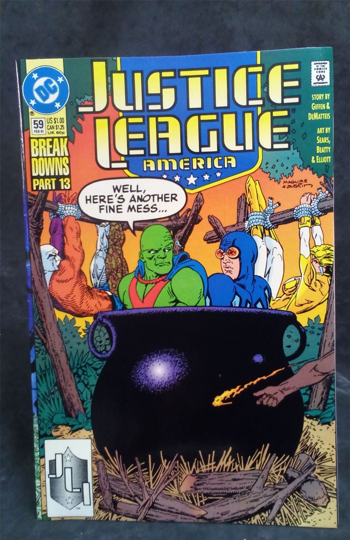 Justice League America #59 1992 DC Comics Comic Book