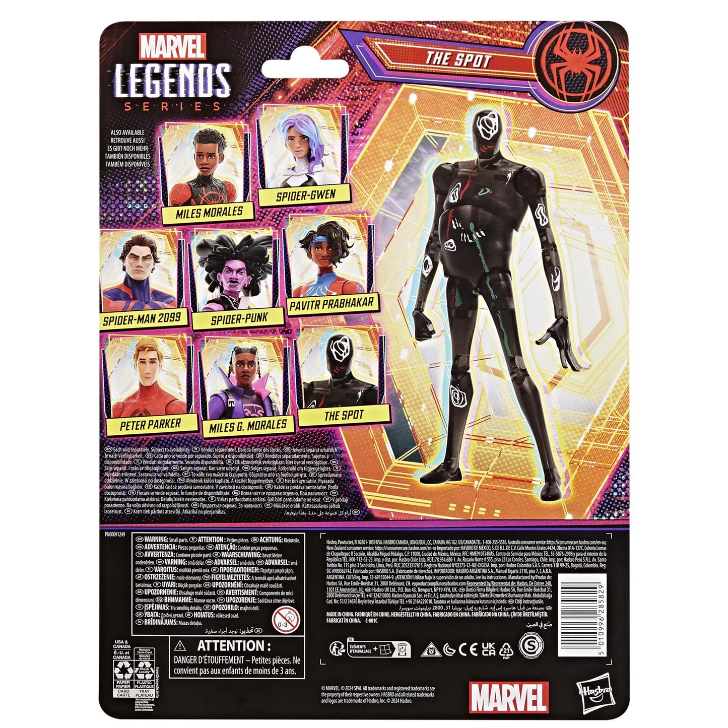Spider-man Atsv Legends 6in The Spot Black Action Figure
