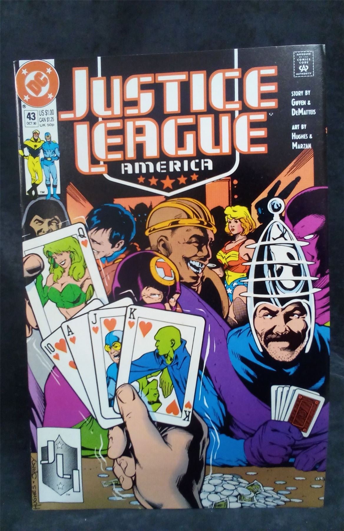 Justice League America #43 1990 DC Comics Comic Book