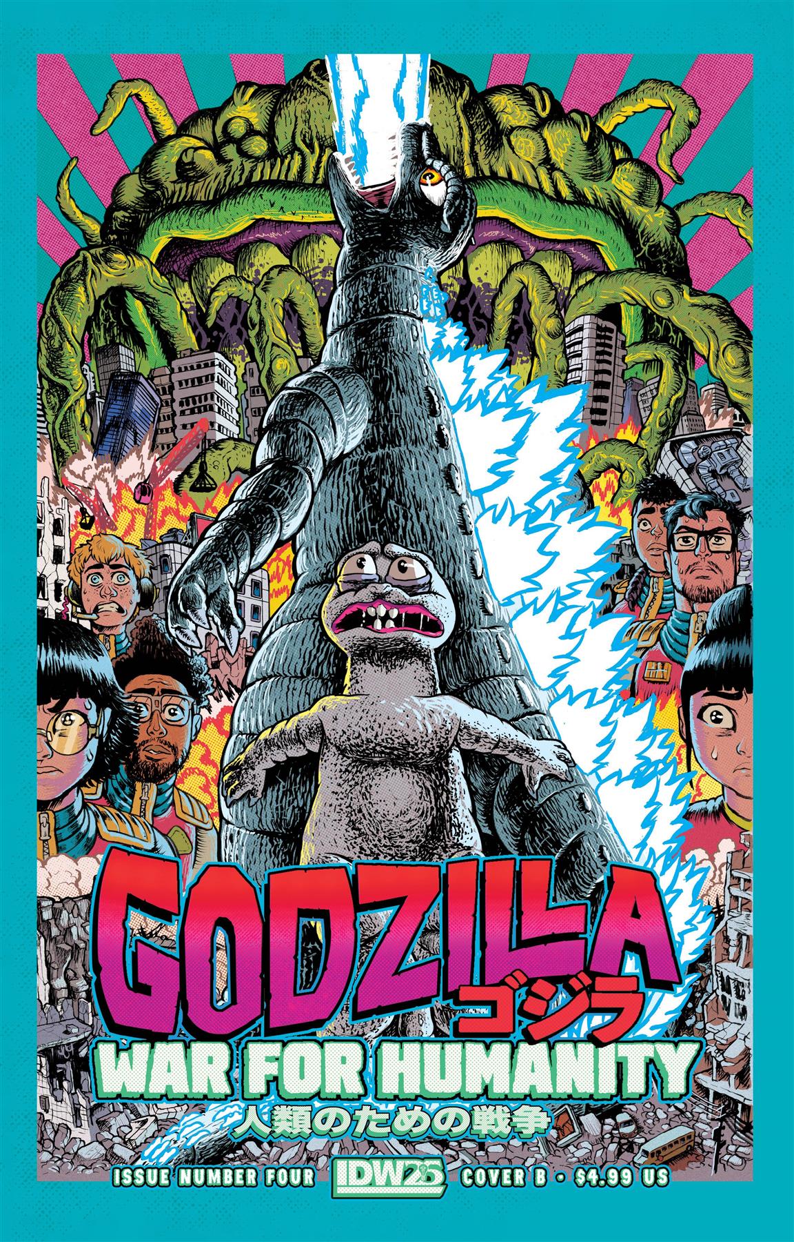 Godzilla War For Humanity #4 Cvr B Smith (res) Idw-prh Comic Book