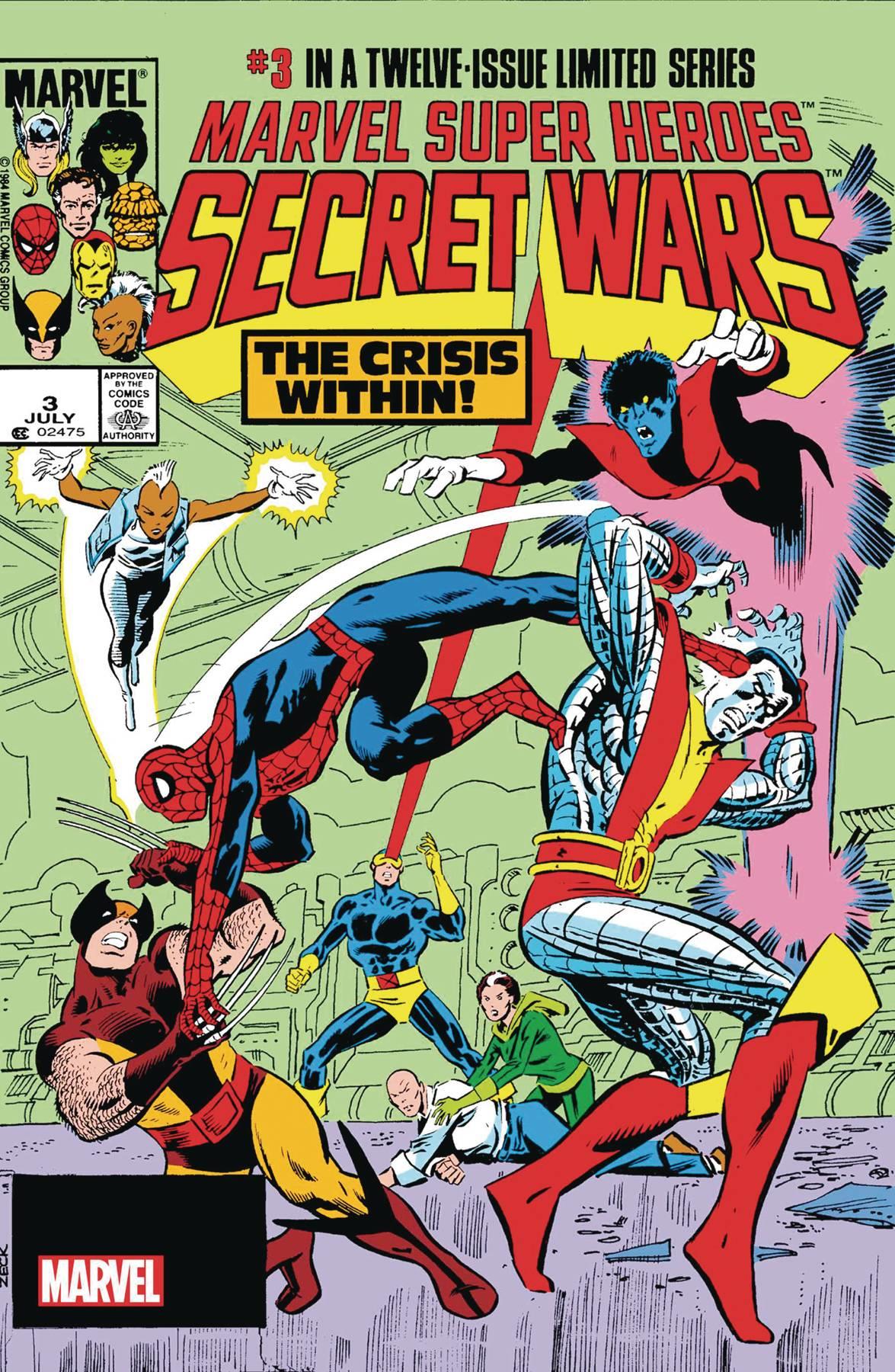 Msh Secret Wars #3 Facsimile Edition Foil Var () Marvel Prh Comic Book 2024