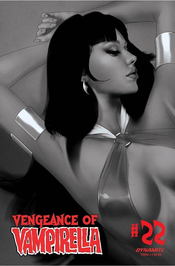 Vengeance Of Vampirella #22 Cvr G 25 Copy Incv Oliver B&w (Cvr G 25 Copy Incv Oliver B&w) Dynamite Comic Book 2021