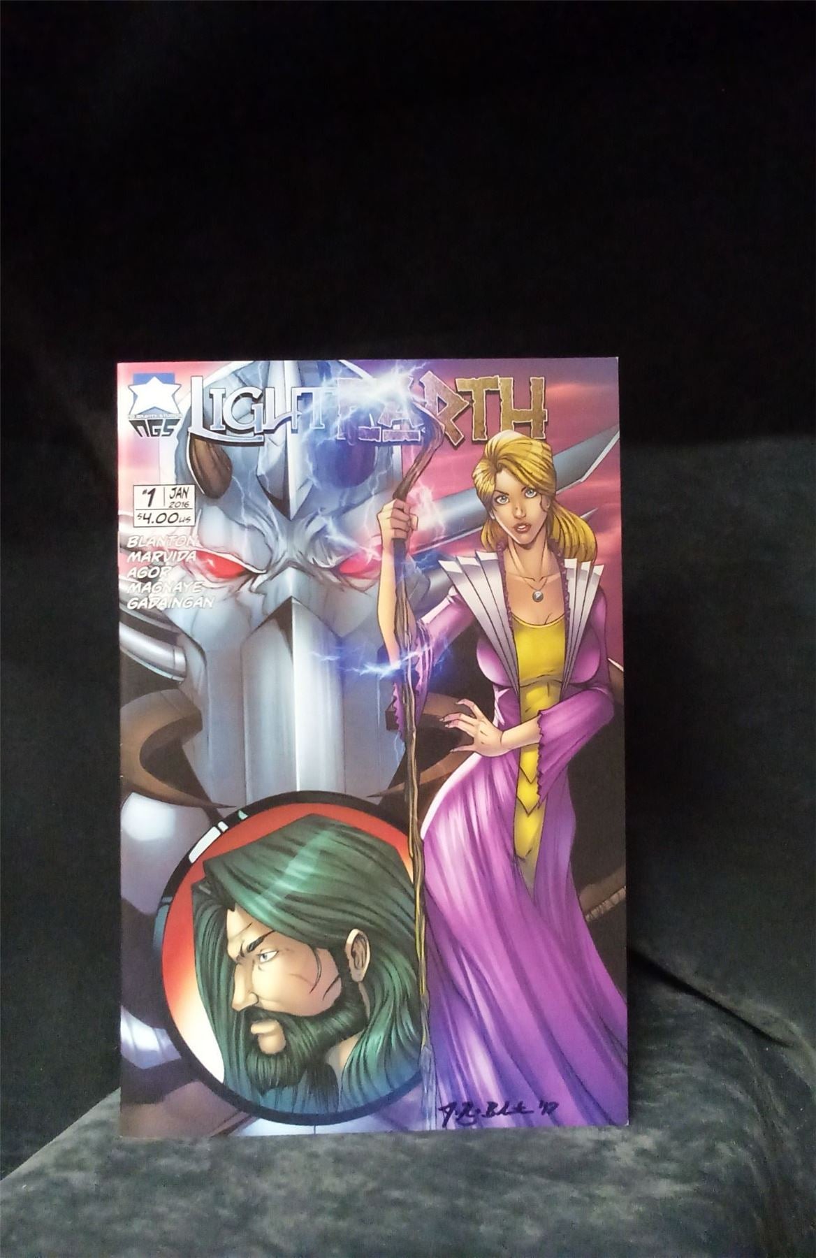 Light Earth #1 Cover C *signed* 2016 Comic Book