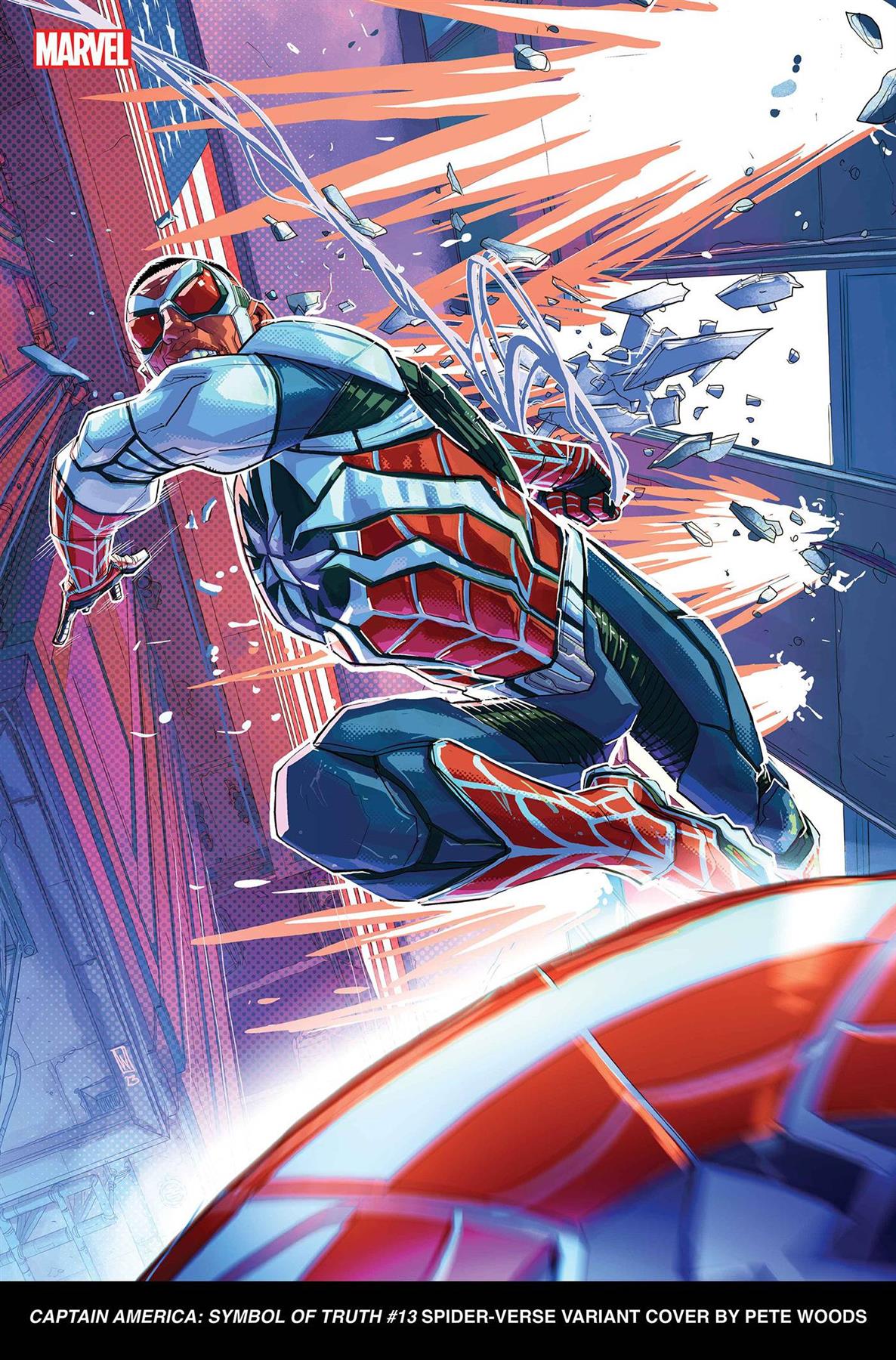 Captain America Symbol Of Truth #13 Pete Woods Spider-verse (Pete Woods Spider-verse Var) Marvel Prh Comic Book 2023