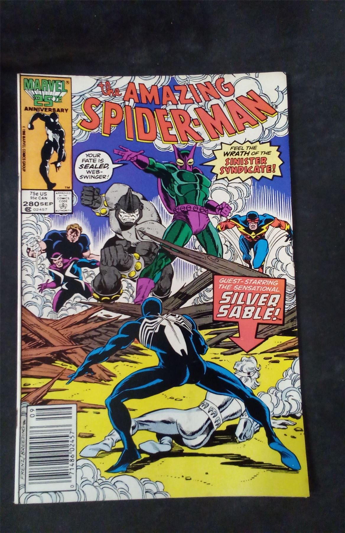 The Amazing Spider-Man #280 1986 marvel Comic Book