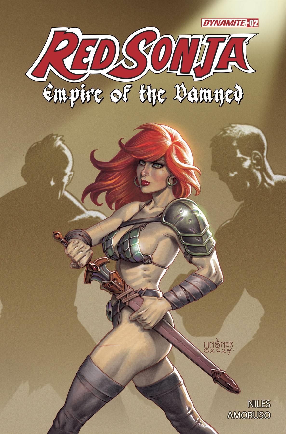 Red Sonja Empire Damned #2 Cvr B Linsner Dynamite Comic Book