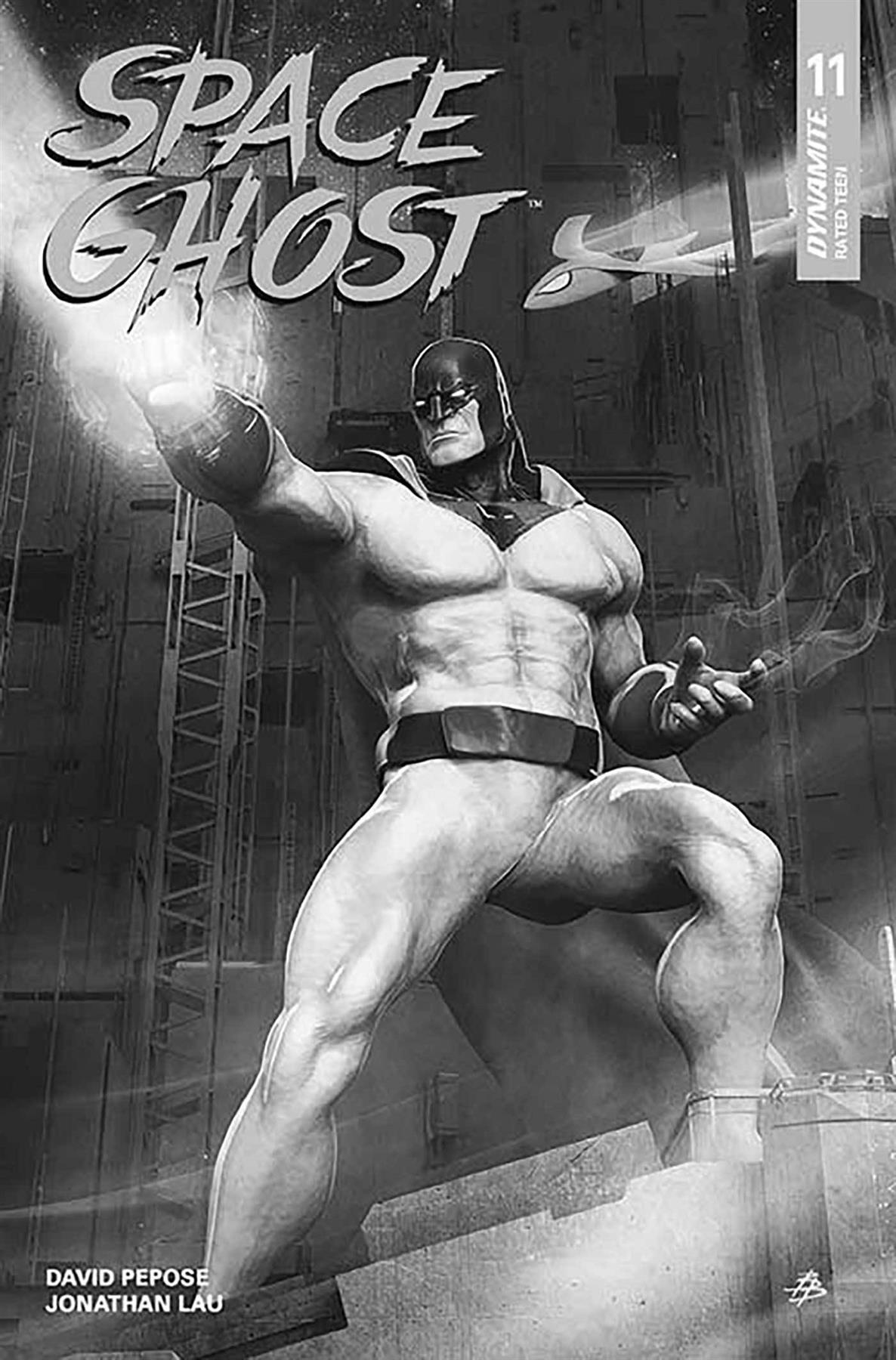 Space Ghost #11 Cvr M 5 Copy Foc Incv Barends B&w Dynamite Comic Book