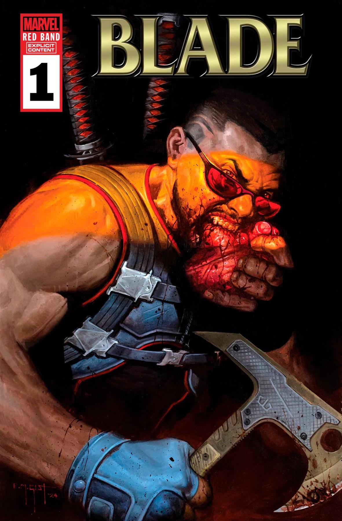 Blade Red Band #1 Em Gist Var (polybagged) Marvel Prh Comic Book 2024
