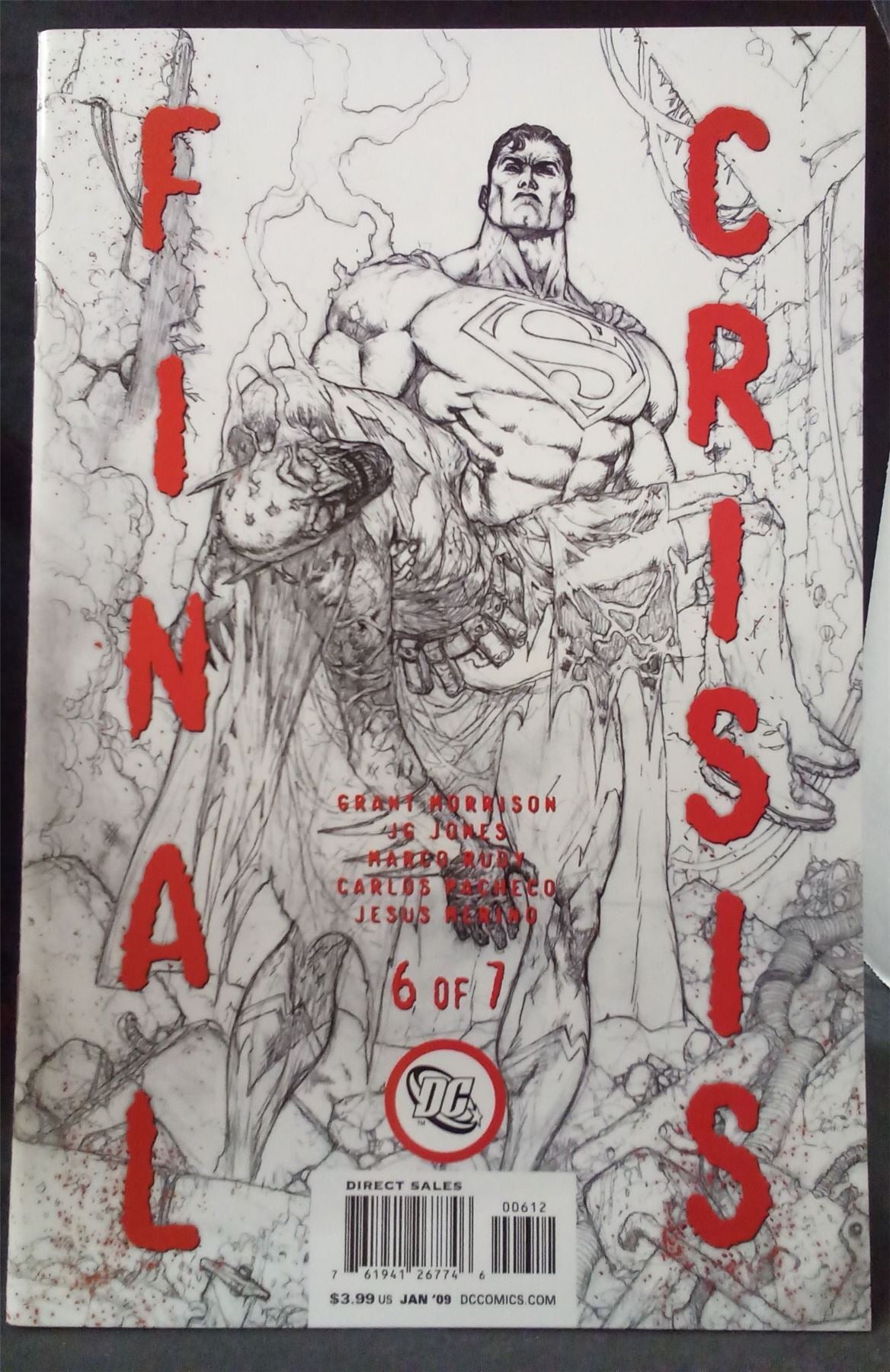 Final Crisis #6 Second Print Cover 2009 DC Comics Comic Book