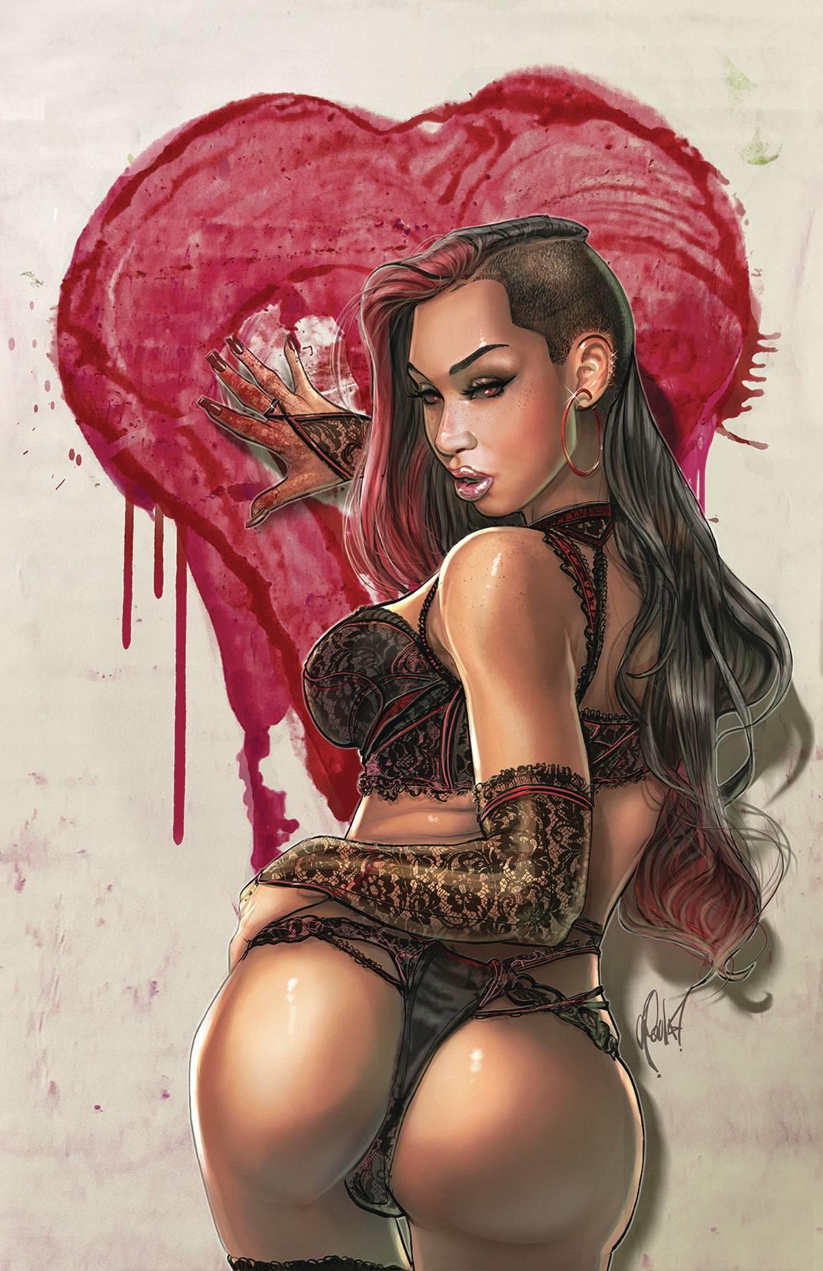 Gft 2024 Valentines Day Lingerie Pinup Sp Cvr D Poulat (mr) Zenescope Entertainment Inc Comic Book