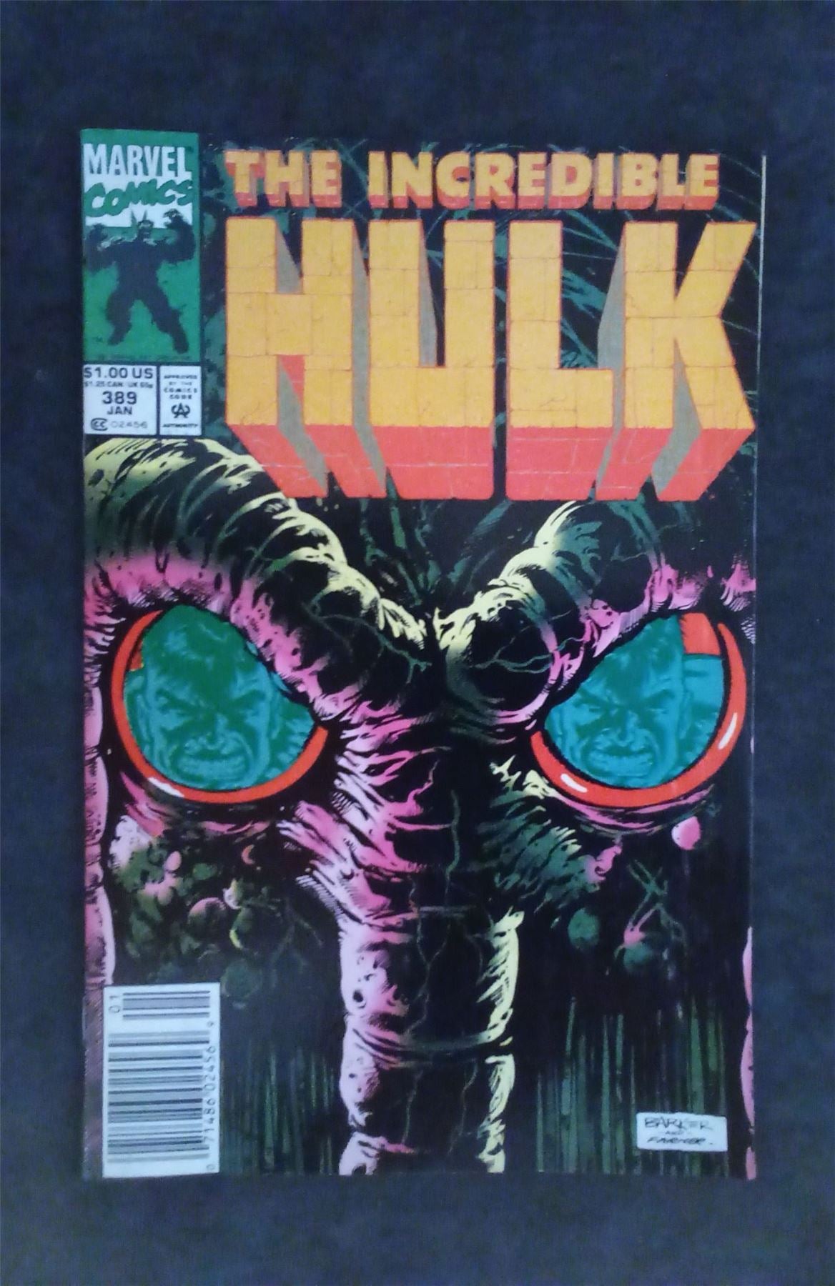 The Incredible Hulk #389 1992 marvel Comic Book