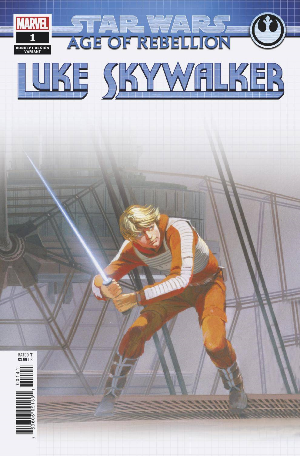 Star Wars Aor Luke Skywalker #1 (Concept Var) Marvel Comics Comic Book