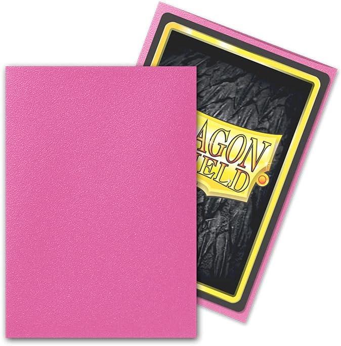 Dragon Shield sleeves. Japanese size Diamond Pink