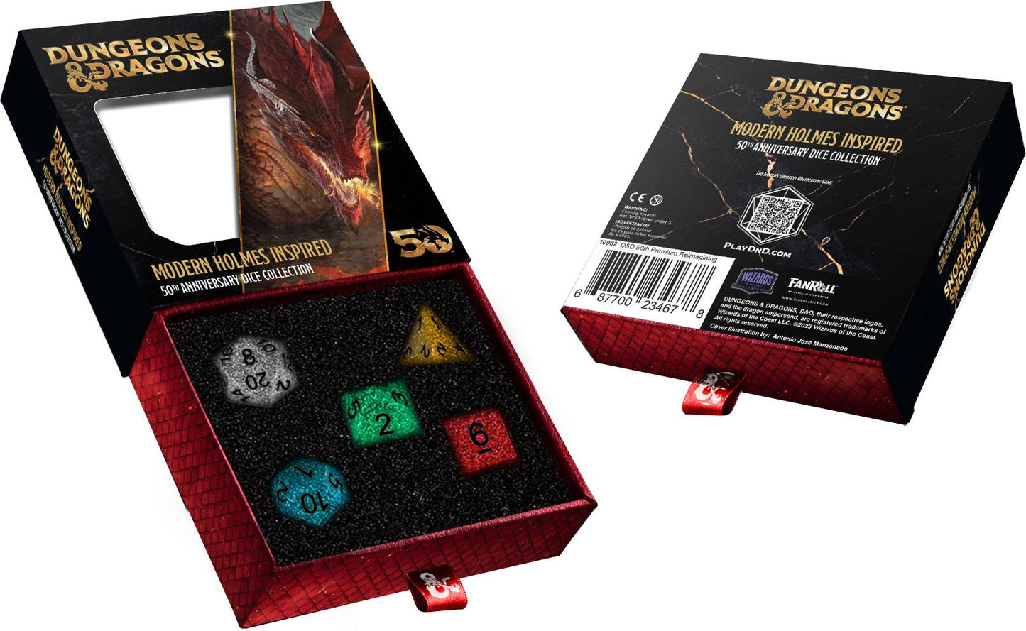 Dungeons and Dragons 50th anniv. Dice Set - Modern Holmes