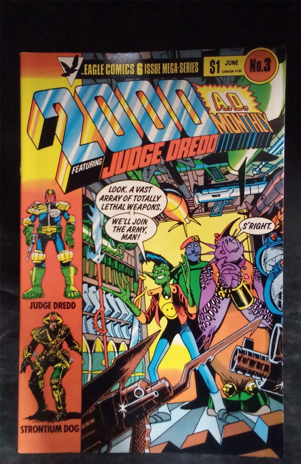 2000 A.D #3 1985 Eagle Comics Comic Book