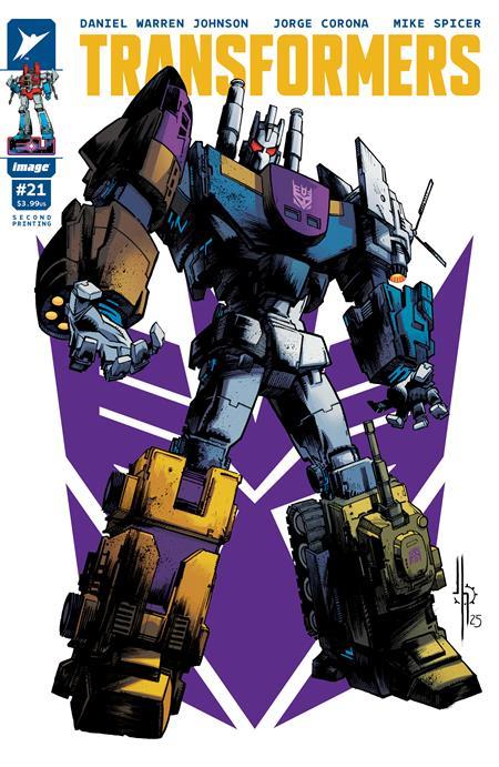 Transformers #21 2nd Ptg Cvr A Jason Howard Decepticon Cvr Image Comics Comic Book