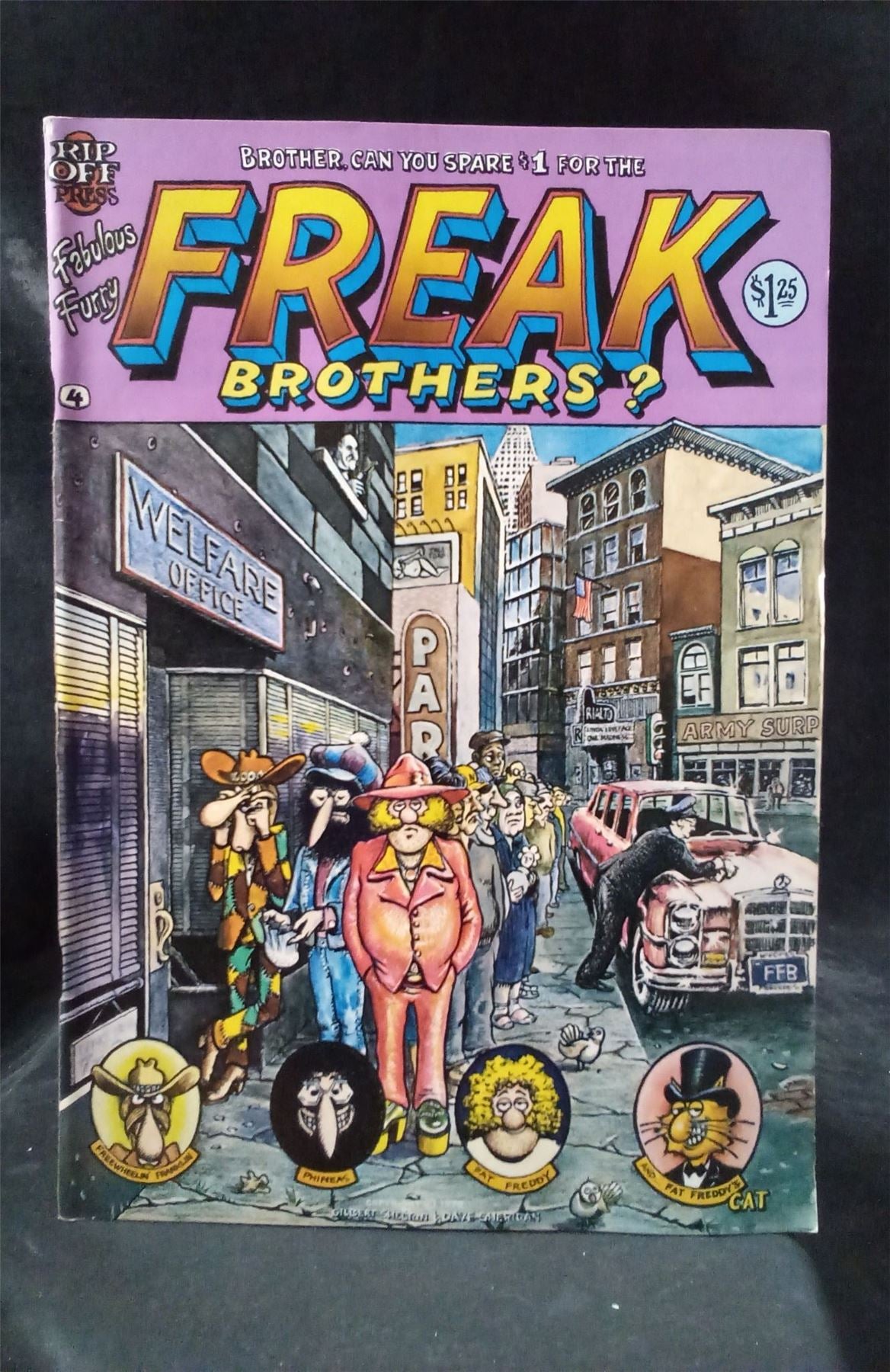 The Fabulous Furry Freak Brothers #4 Rip Off Press Comics Comic Book