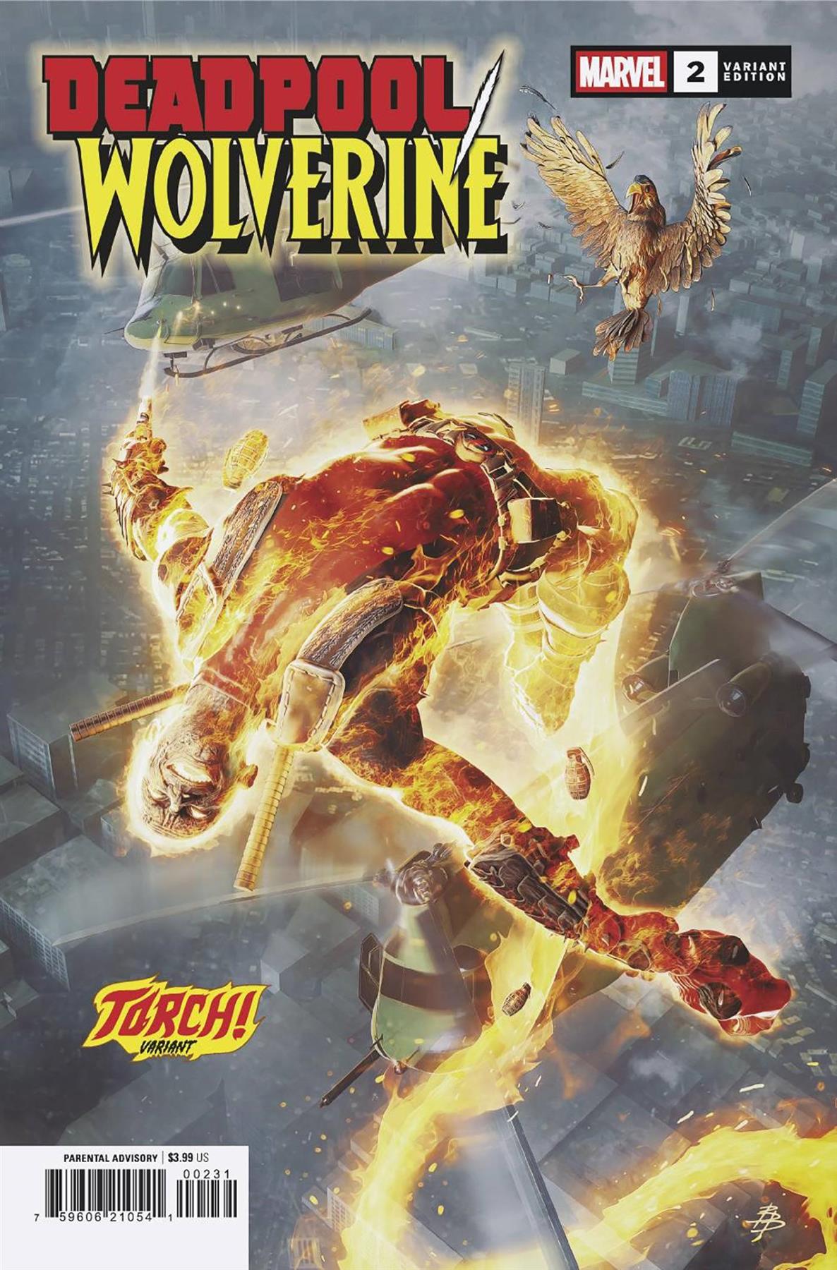 Deadpool Wolverine #2 Bjorn Barends Torch Var Bjorn Barends Torch Var Marvel Prh Comic Book 2025