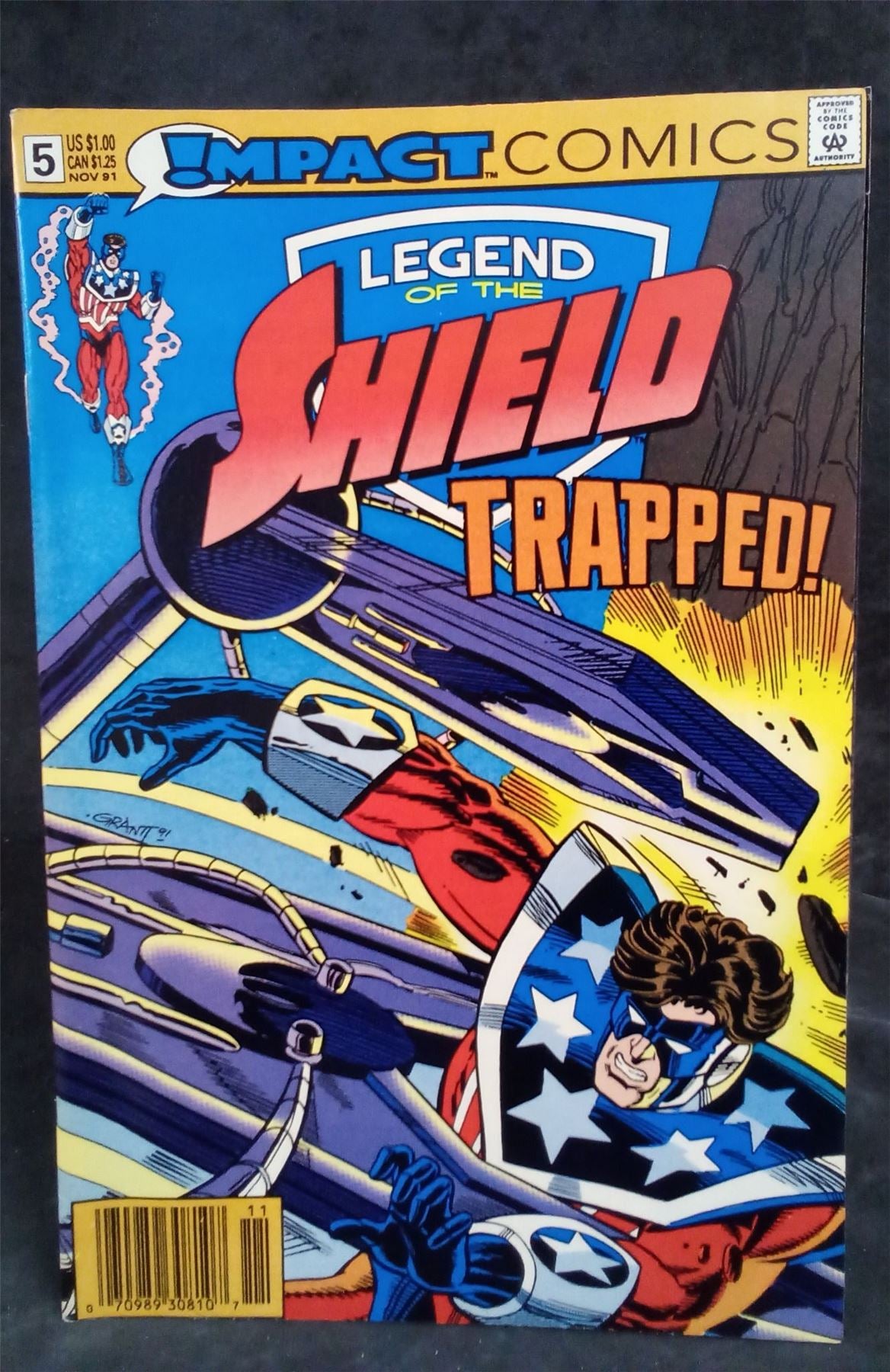 Legend of the Shield #5 Newsstand Edition 1991 DC Comics Comic Book