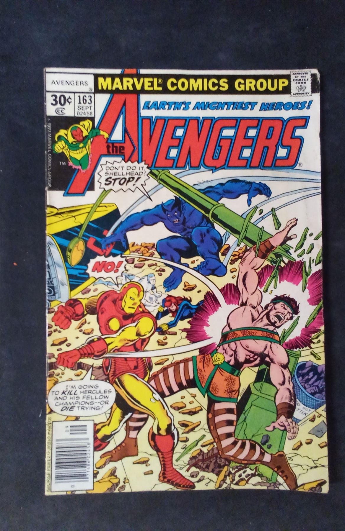 The Avengers #163 1977 marvel Comic Book