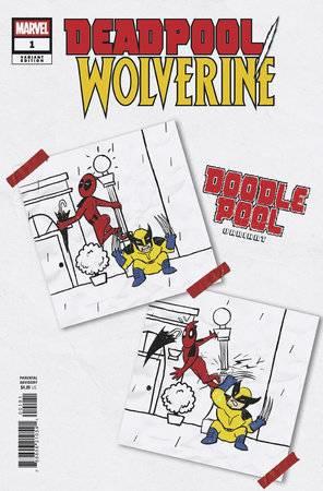 Deadpool Wolverine #1 Doodlepool Var Marvel Prh Comic Book