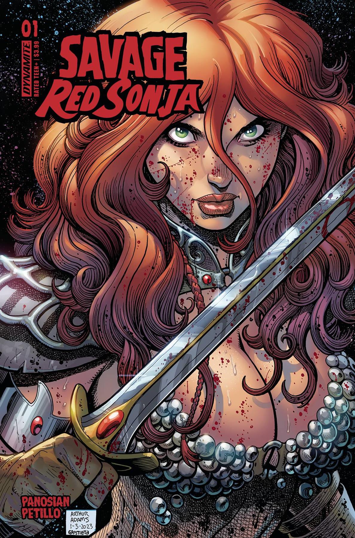 Savage Red Sonja #1 Cvr C Adams Dynamite Comic Book